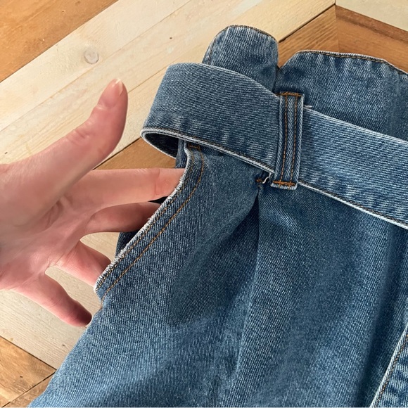 Lole Denim High Waisted Women's Shorts with Belt - Picture 6 of 7